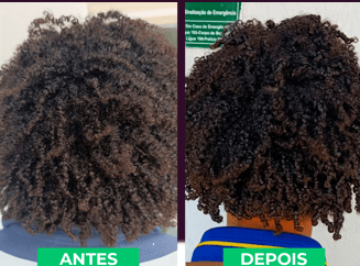 Antes e depois 2 — transformação de cachos com o método SOS