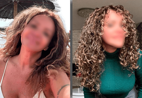 Antes e depois 4 — transformação de cachos com o método SOS